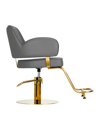  Chaise de coiffure gabbiano linz nq gris doré 