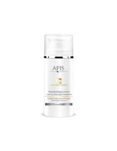 Apis exclusive terapis rozświetlający krem z perłą, złotą algą i kawiorem 100 ml