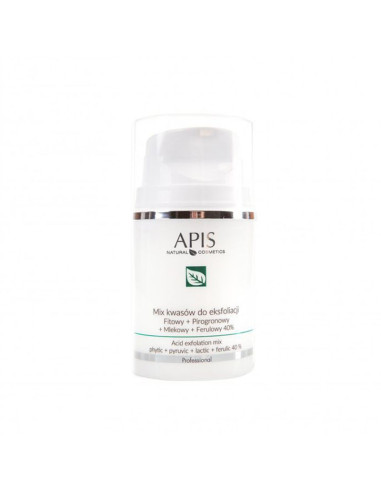 Apis mix kwasów 40 %, fitowy + pirogron. + mlekowy + ferul.50 ml