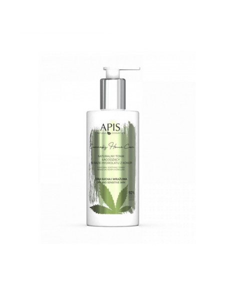 Apis cannabis home care naturalny tonik łagodzący na bazie hydrolatu z konopi 300 ml 