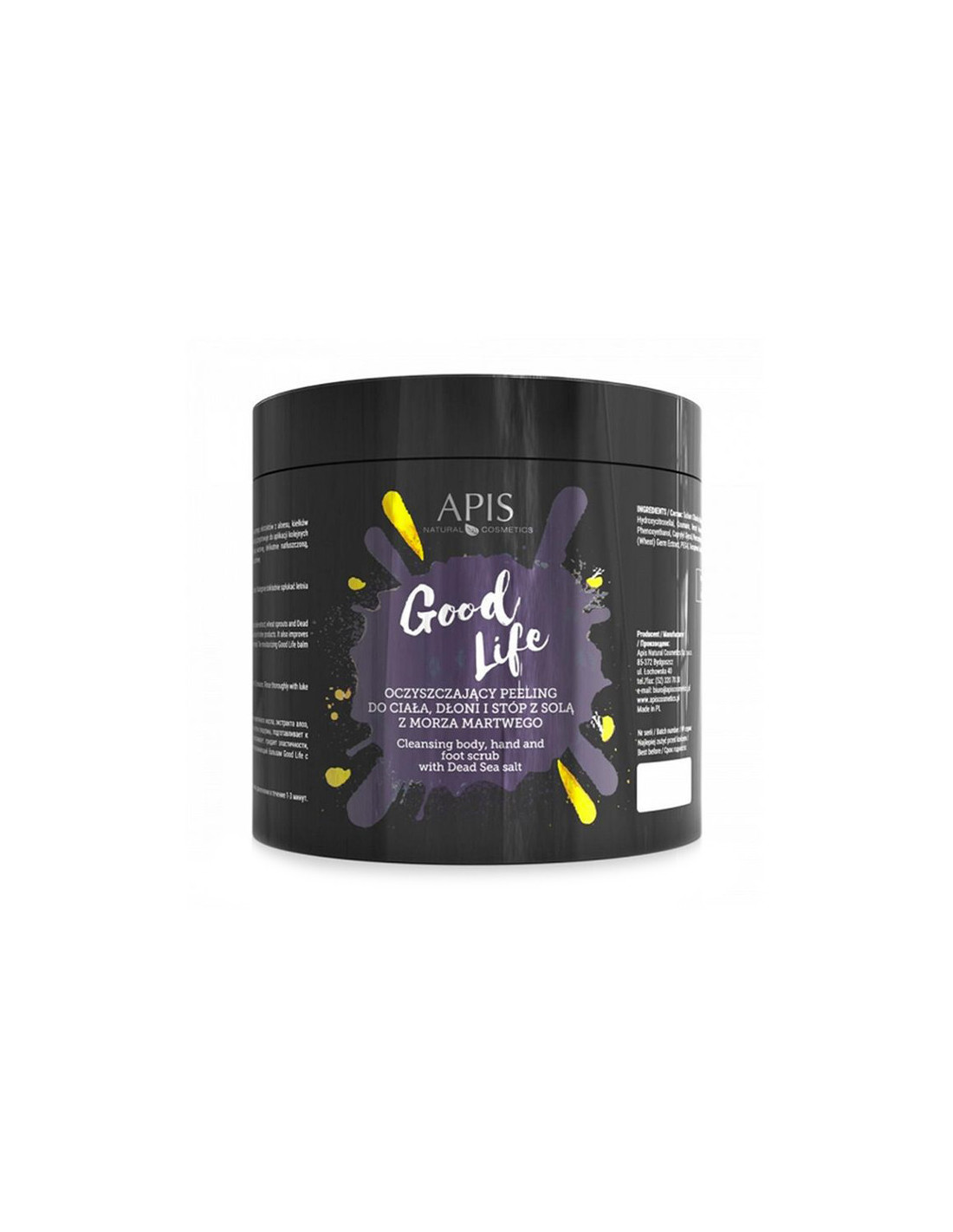 Apis good life oczyszczający peeling do ciała, dłoni i stóp, 700 g 