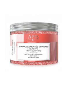 Apis żurawinowa witalność, rewitalizująca sól do kąpieli z żurawiną i trawą cytrynową, 650 g