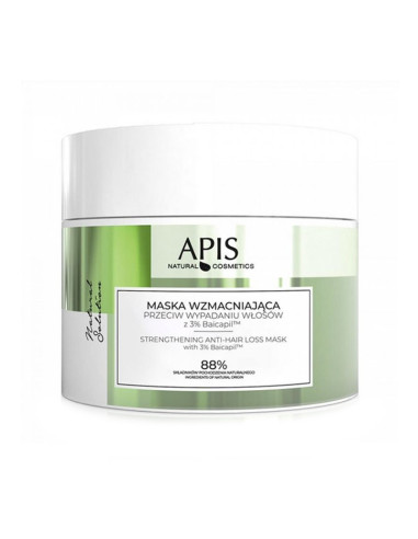 Apis natural solution, maska wzmacniająca przeciw wypadaniu włosów z 3% baicapil, 200 ml