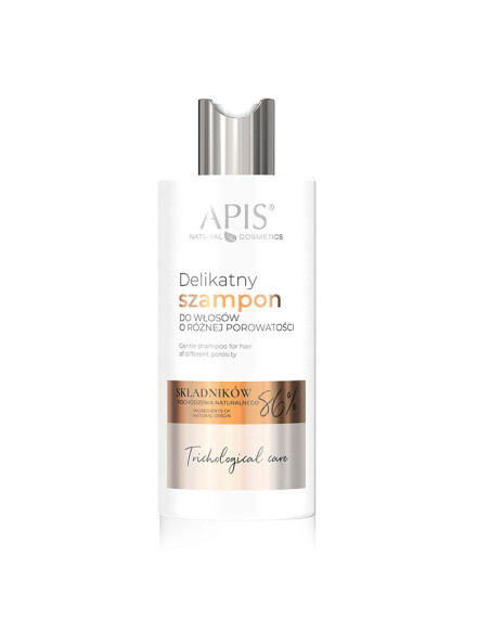 Apis trichological care delikatny szampon do włosów o różnej porowatości 300 ml 