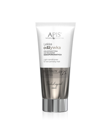 Apis trichological care lekka odżywka pielęgnacyjna do włosów niskoporowatych 200 ml 