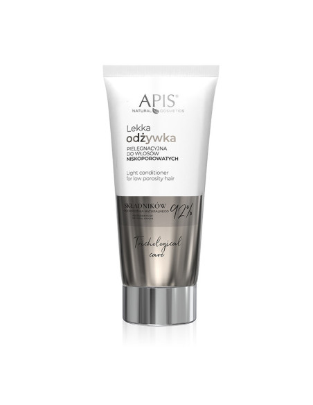 Apis trichological care lekka odżywka pielęgnacyjna do włosów niskoporowatych 200 ml 