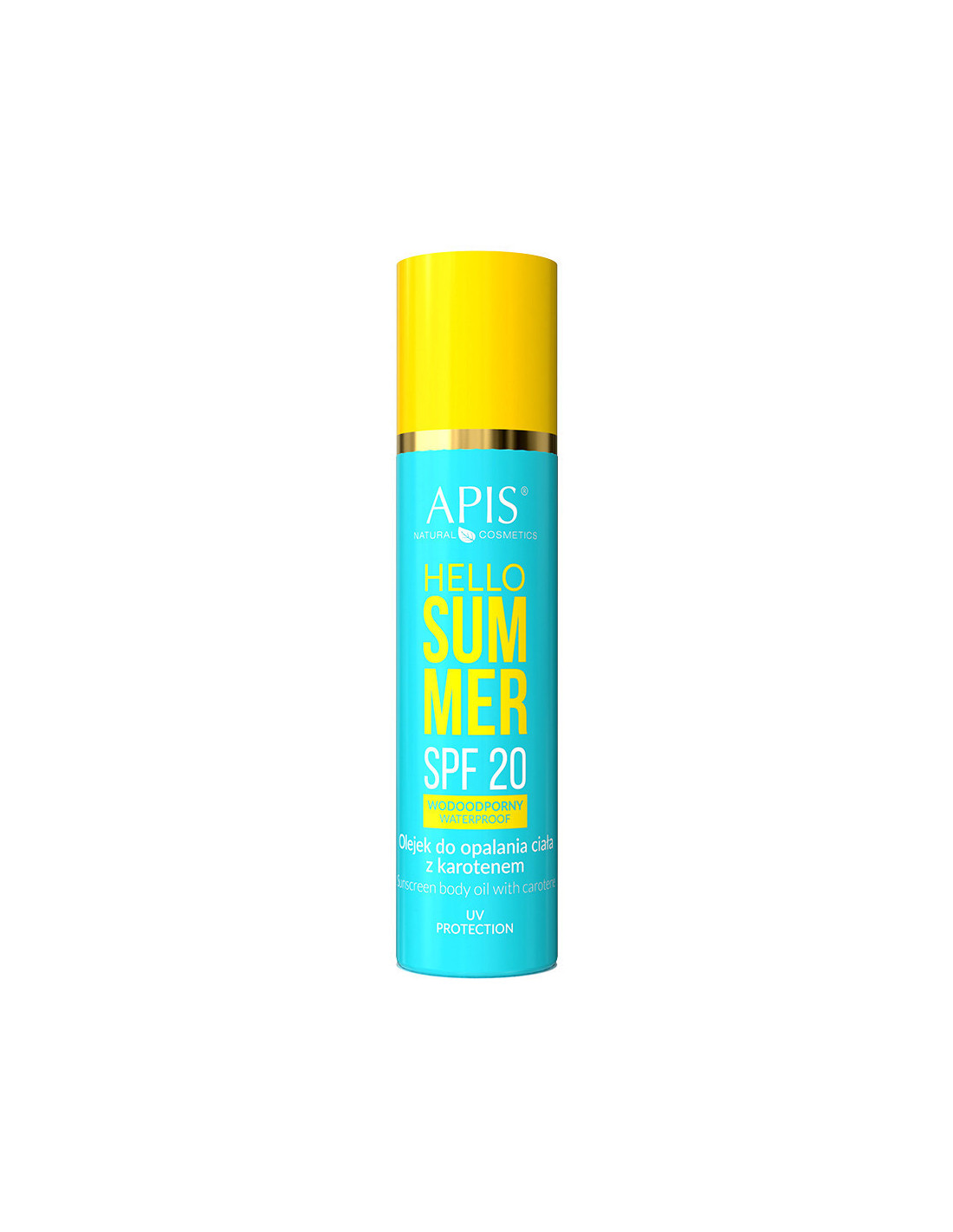 Apis hello summer aktywator spf 20, olejek do opalania ciała z karotenem 150 ml 