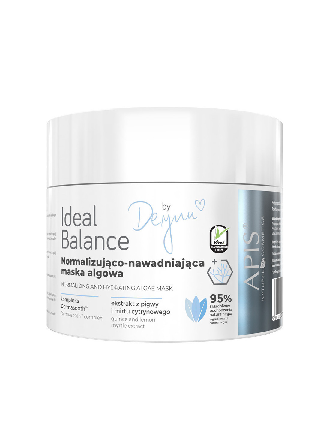 Apis ideal balance by deynn, normalizująco-nawadniajaca maska algowa 100 g 