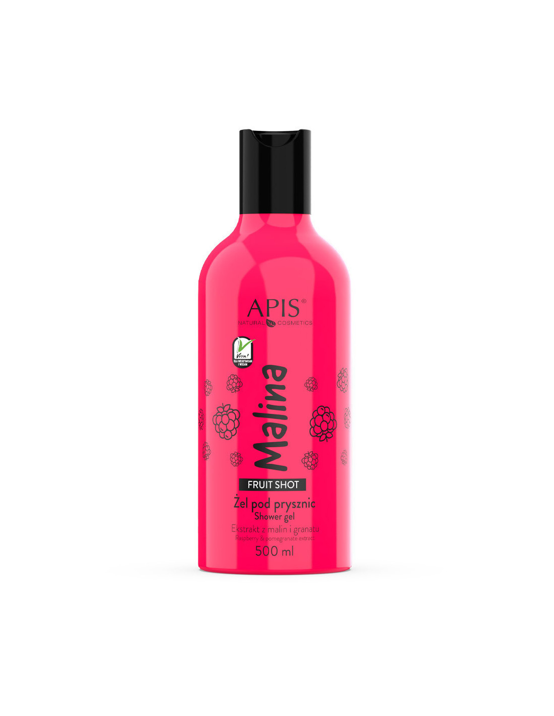 Apis fruit shot, malinowy żel pod prysznic 500 ml 