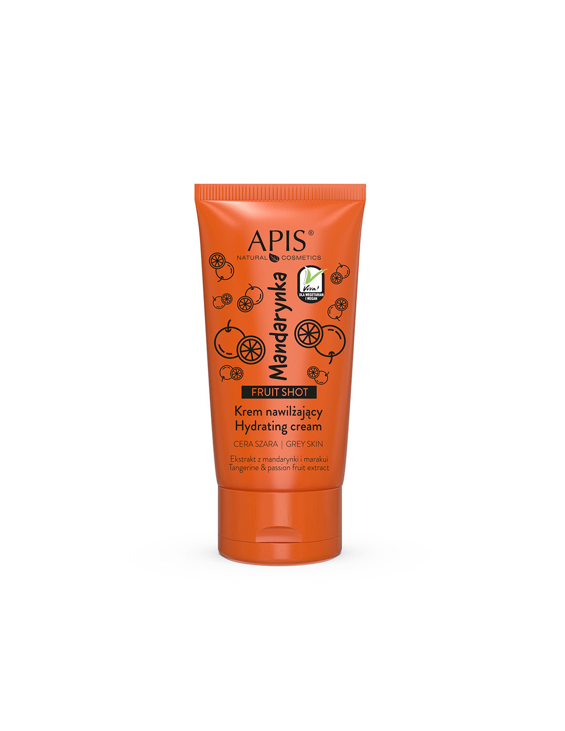 Apis fruit shot, mandarynkowy krem nawilżający do twarzy 50 ml 
