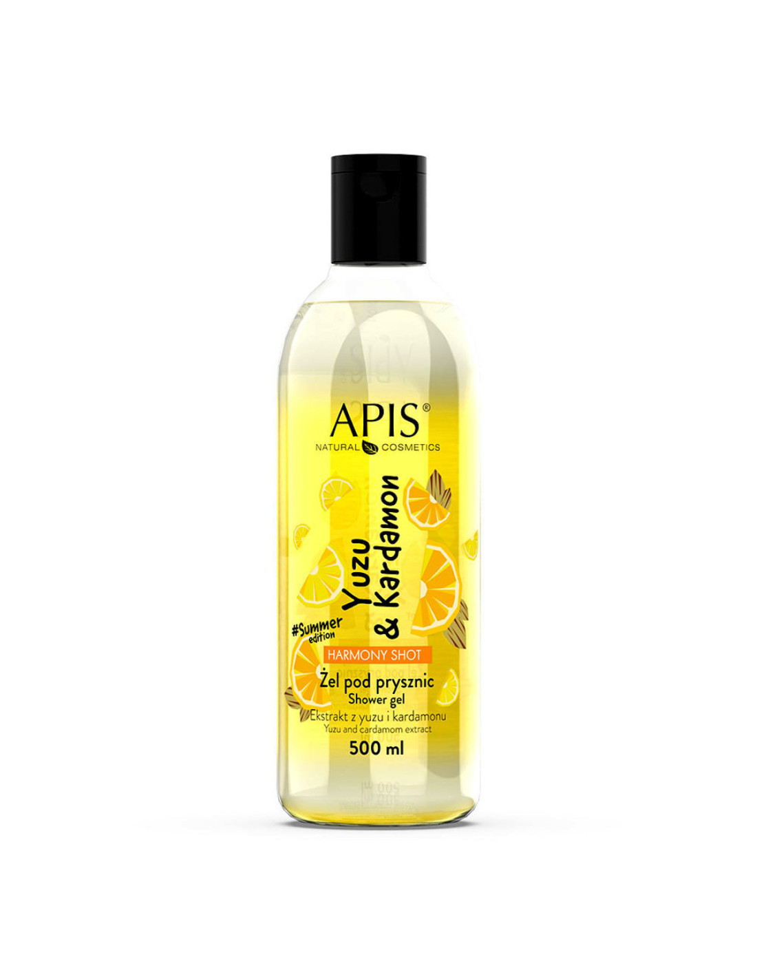 Apis harmony shot, żel pod prysznic yuzu&cardamon 500 ml 