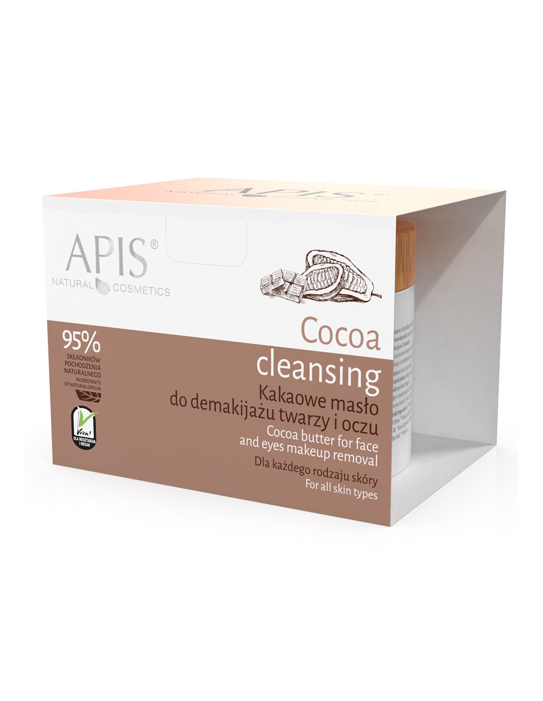 Apis kakaowe masło do demakijażu twarzy i oczu 40 g  