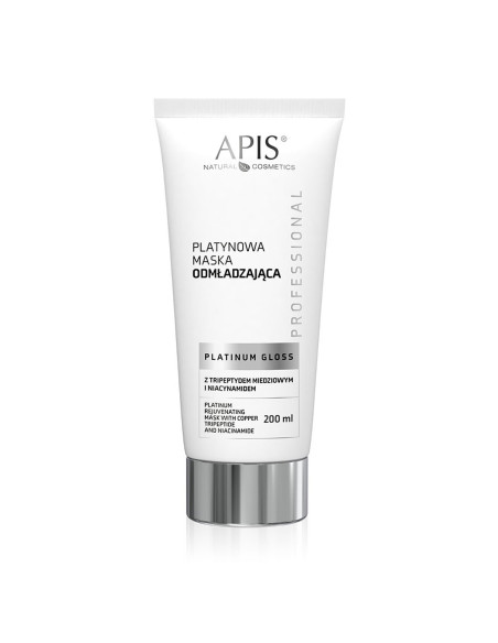 Apis platinum gloss platynowa maska odmładzająca z tripeptydem miedziowym i niacynamidem 200 ml  