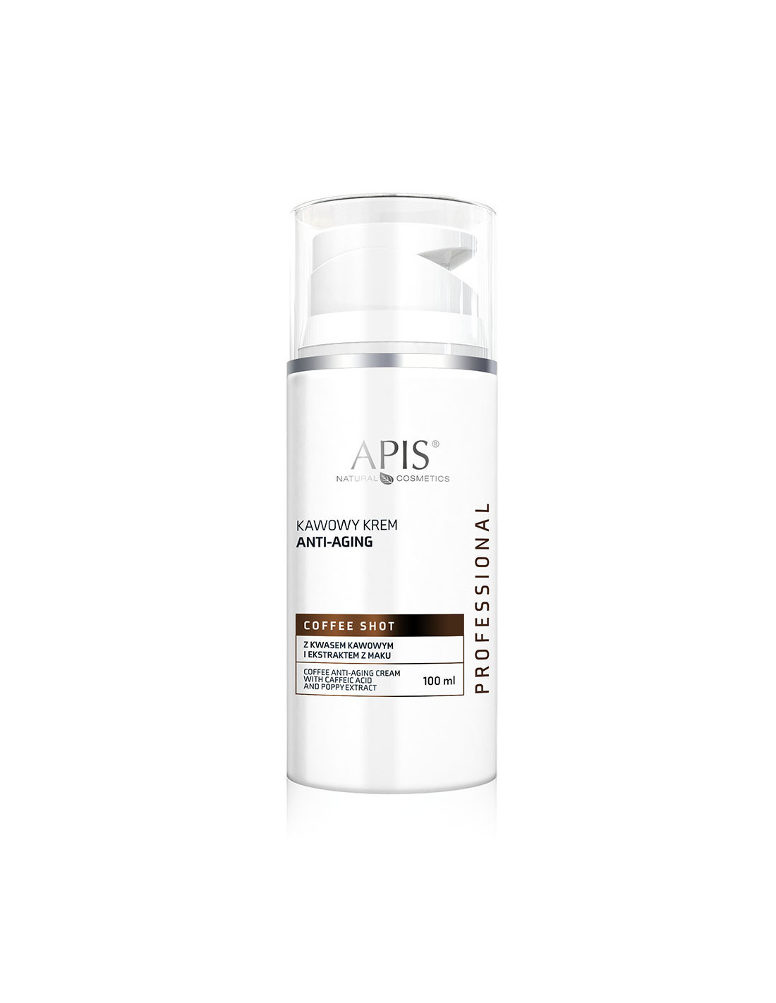Apis coffee shot kawowy krem anti-aging z kwasem kawowym i ekstraktem z maku 100 ml  