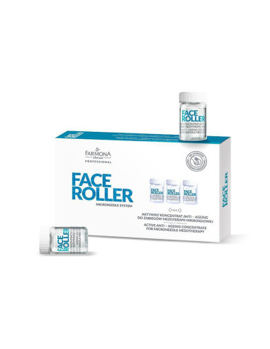 Farmona face roller aktywny koncentrat anti-ageing do zabiegów mezoterapii mikroigłowej 5 x 5 ml 