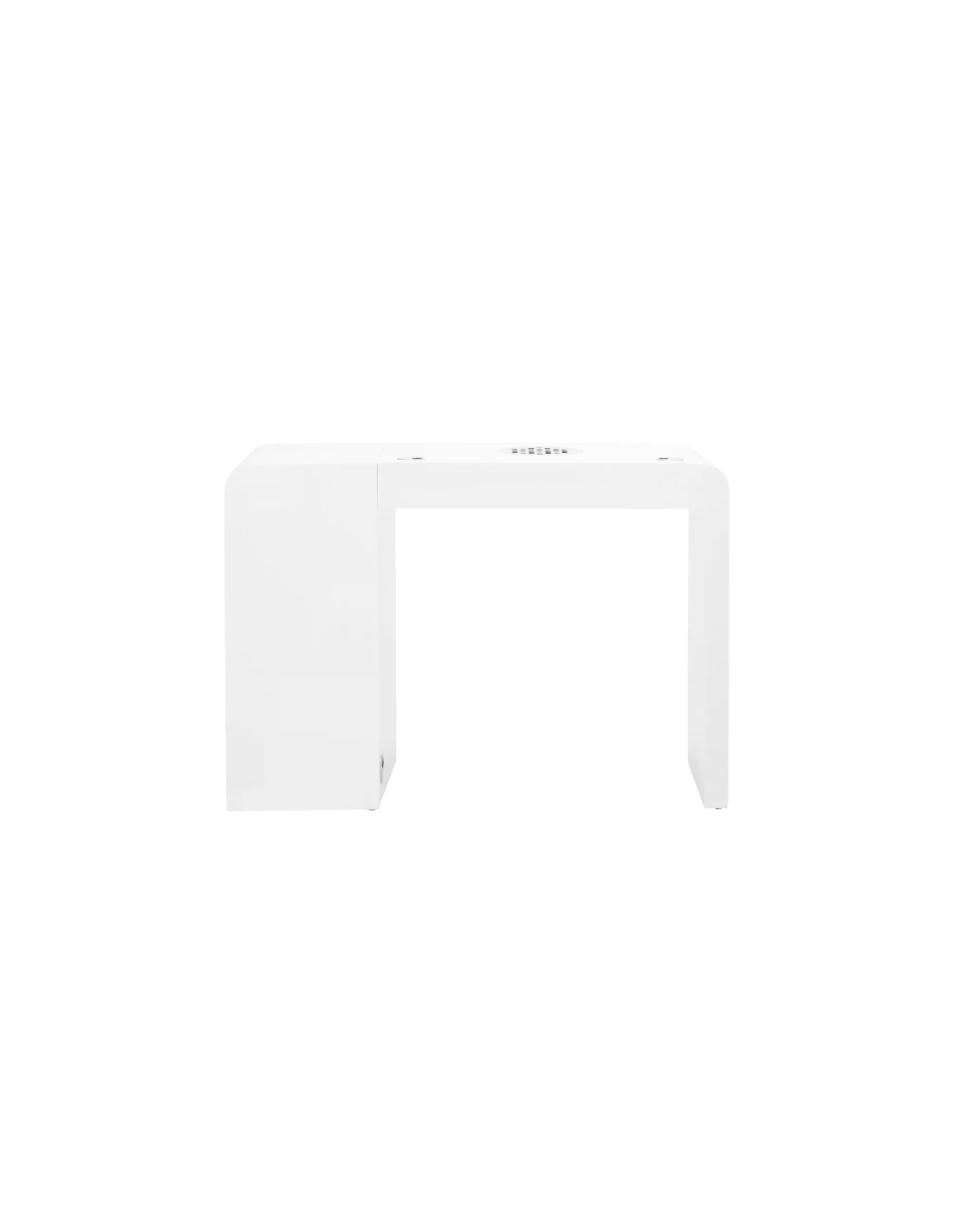 Cosmetisch bureau 312 met cassette-absorber, wit, links