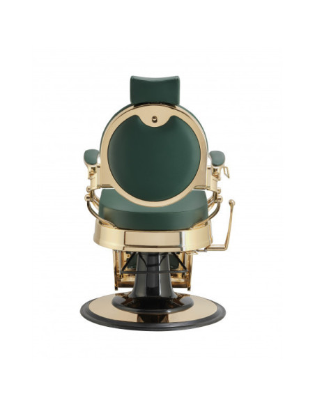 Florence Gold Green Barber Chair – Vintage Premium & Comfort Pro