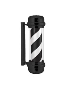 Enseigne barber pol majestic noir