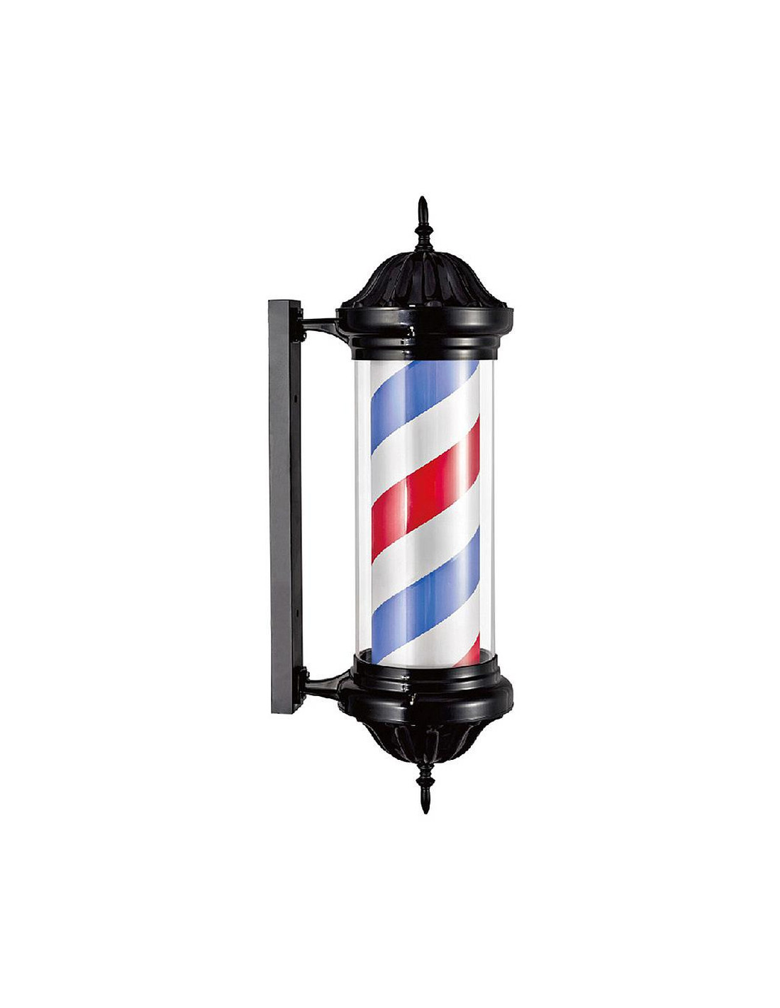 Sinal preto real da barbearia 