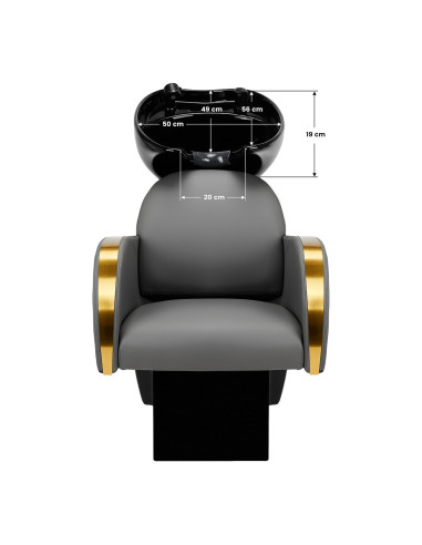 Bac a Shampoing Bac a shampoing coiffure gris 