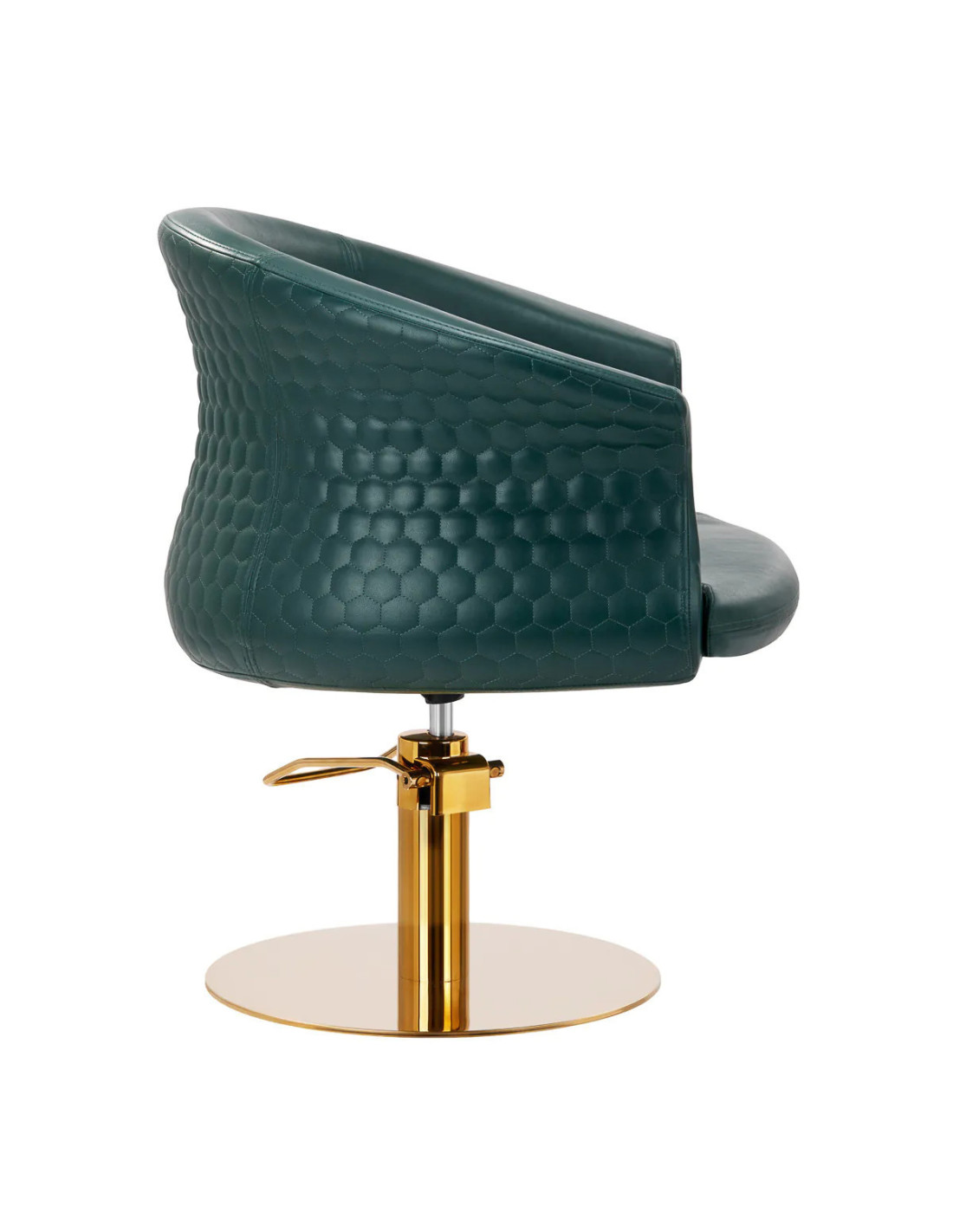  Fauteuil de coiffure versal vert bouteille or 