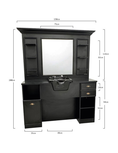 Styling station workstation barber shop 