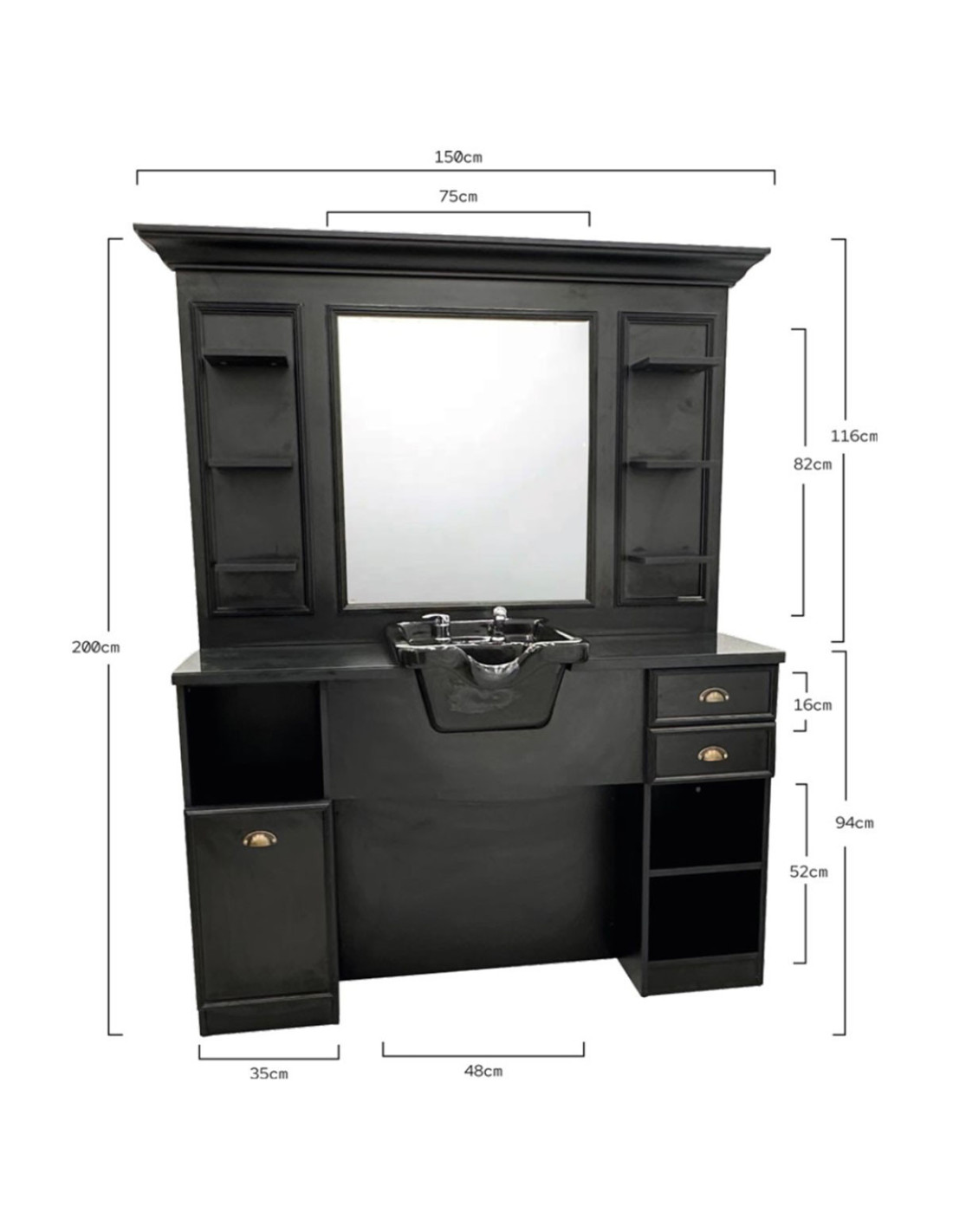 Styling station workstation barber shop 