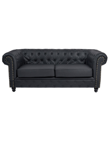 Czarna sofa do poczekalni CF9