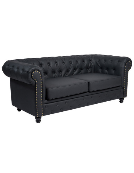 SCHWARZES Wartezimmersofa CF9