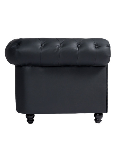 Czarna sofa do poczekalni CF9