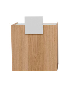 Eikenhouten receptiebalie - wit decor
