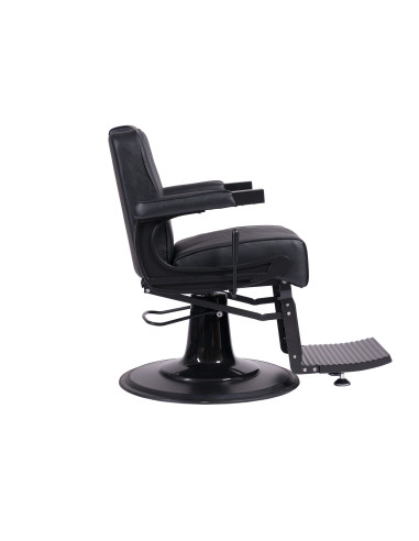 Fauteuil Barbier Salvatore – Noir Mat Classique & Robuste 