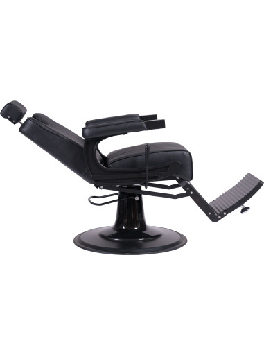 Fauteuil Barbier Salvatore – Noir Mat Classique & Robuste 