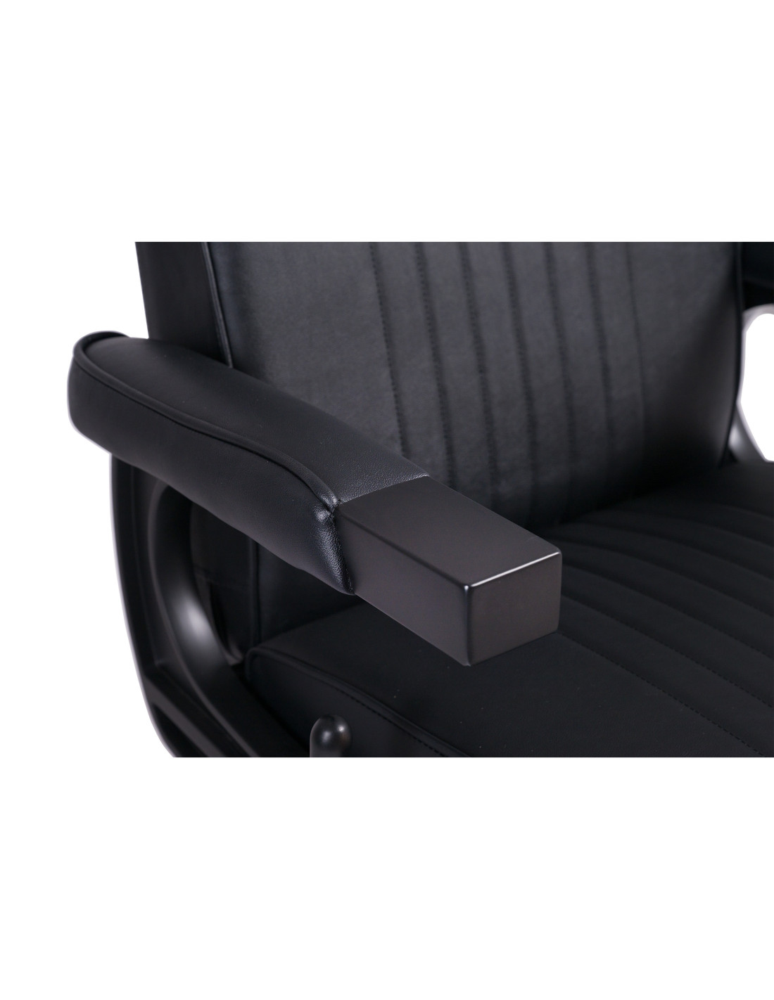 Fauteuil Barbier Salvatore – Noir Mat Classique & Robuste 