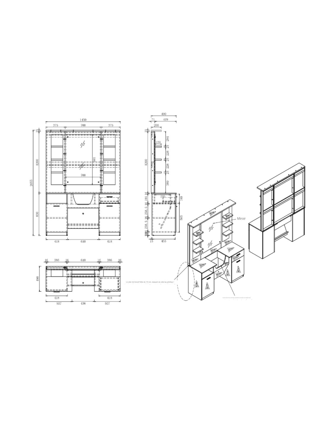 Muebles de barbería Post Barber shop Arizona 