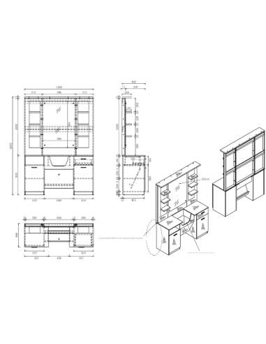 Móveis de barbeiro Poste Barber shop Arizona 2 