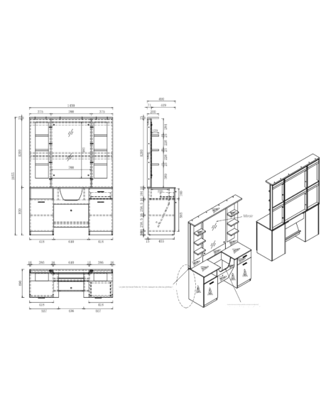 Móveis de barbeiro Poste Barber shop Arizona 2 