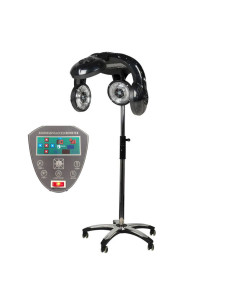 Climazon infrared helmet on black stand