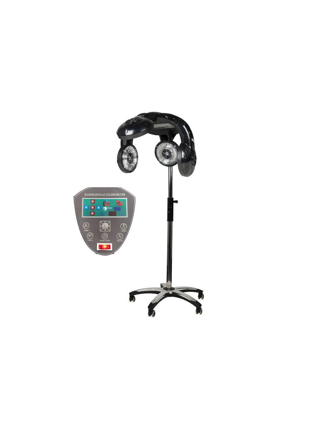 Casque Climazon Infrarouge sur Pied NOIR