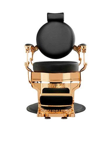 Poltrona da barbiere CICERO ORO NERO 