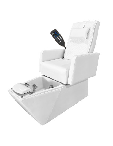 Sillón de pedicura SPA Massage Greco White con hidromasaje