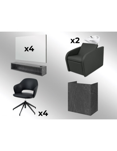 Pack salon de coiffure STONE EDGE