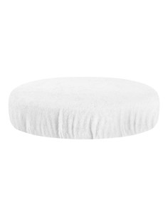 White sponge stool cover