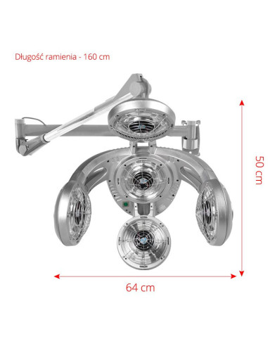 Gabbiano infrazon wiszący GD-505W szary 