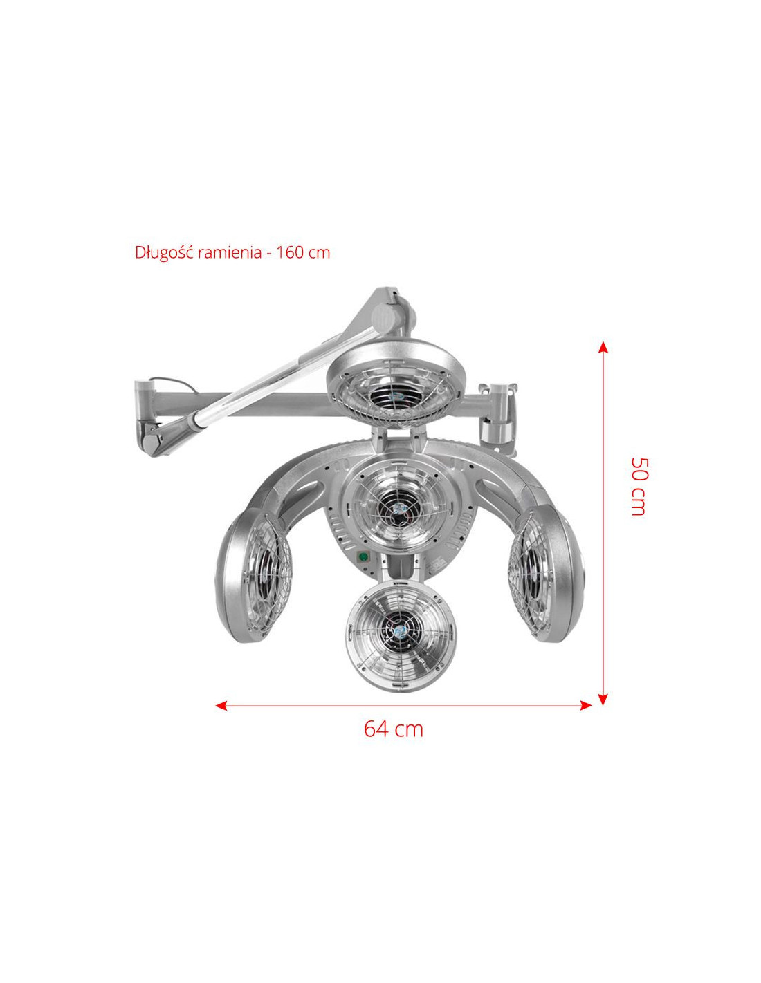 Gabbiano infrazon wiszący GD-505W szary 