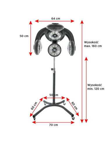 Gabbiano infrazon stojący GL-505S srebrny 