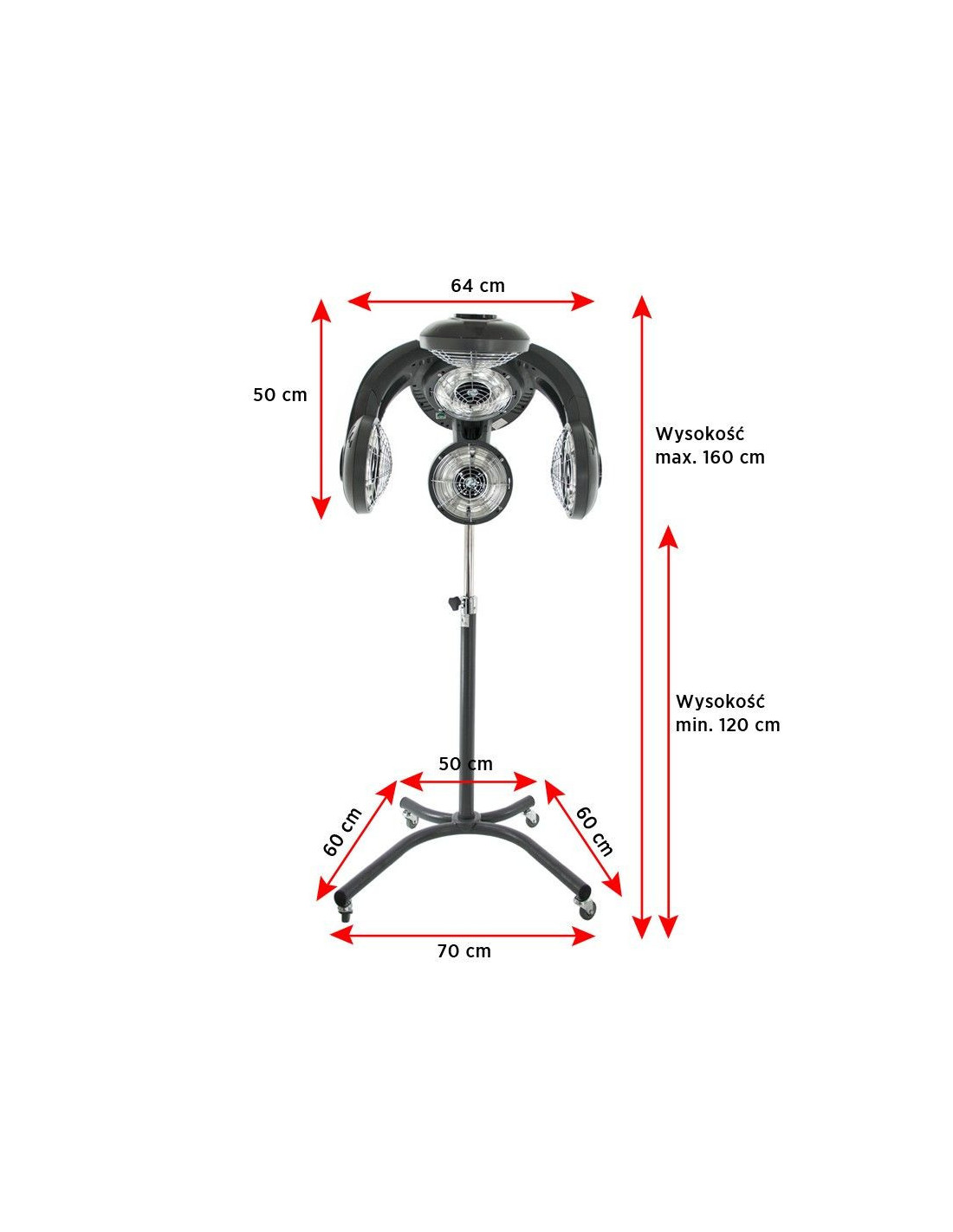 Gabbiano infrazon stojący GL-505S srebrny 