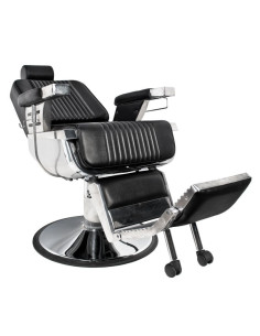 Steel Vintage Pro Friseurstuhl – Industrieller Stil & Roh-Edelstahl