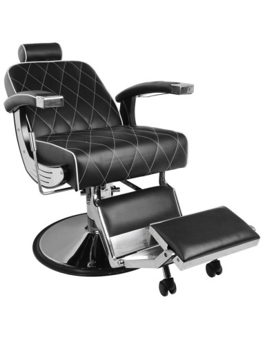 Imperial Black Barber Chair – Professional Design & Modern Elegance
