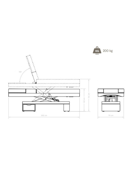 HZ-3815B Stół do masażu ANAÏS Electric Spa Bed